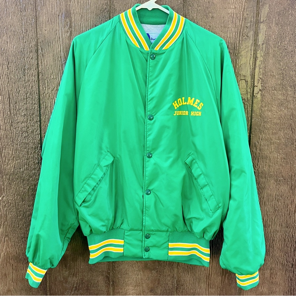 Vintage Varsity Jacket, Bomber, Windbreaker, Size Large